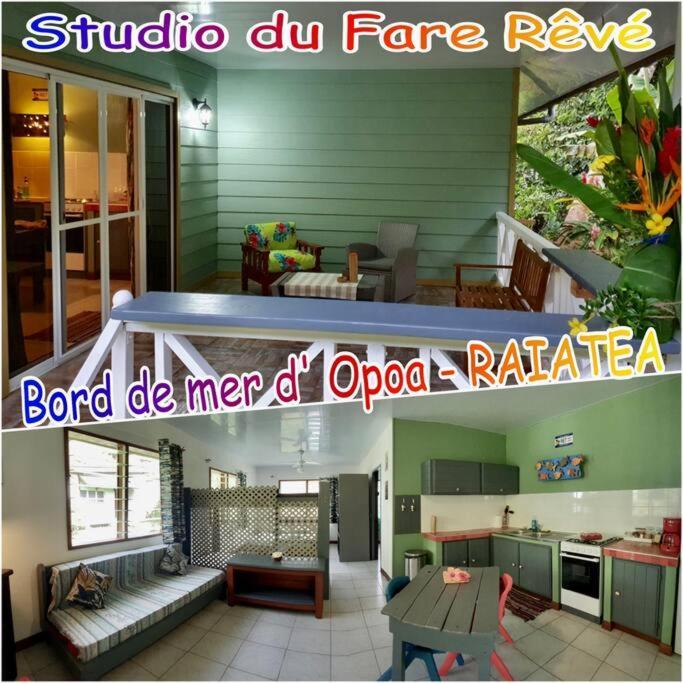Raiatea, Opoa, Studio Du Fare Reve, Acces Mer Privatif Bagian luar foto